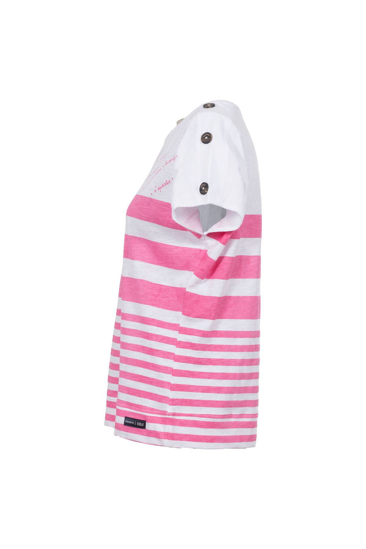 T-Shirt Damen maritimer Look Lettering-Elemente