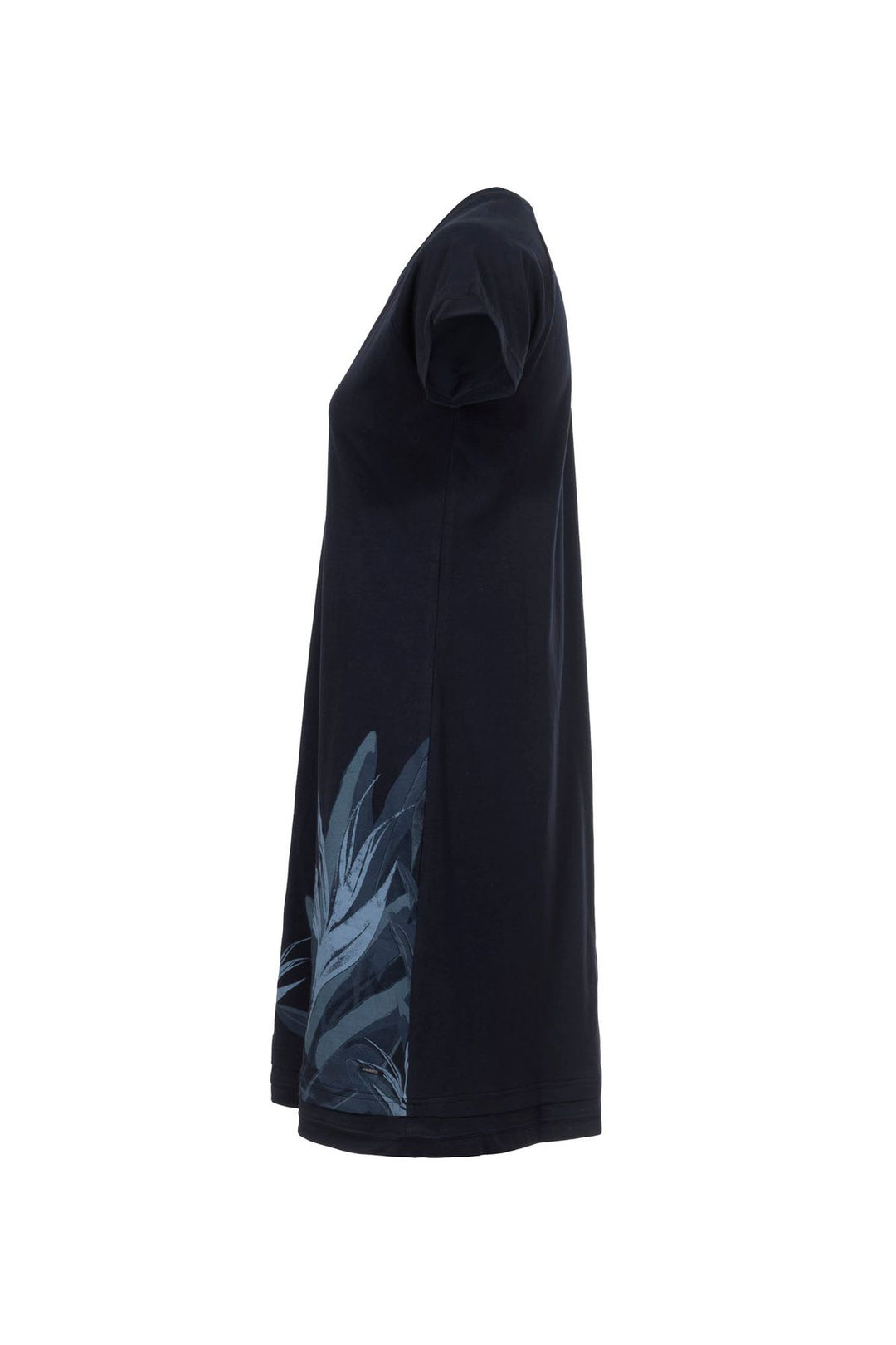 Kleid Damen kurz Blätterprint