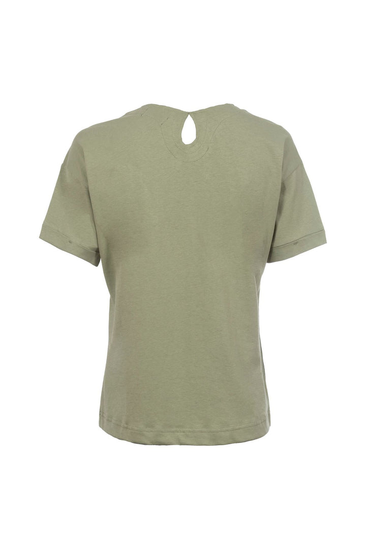T-Shirt Damen Schlüsselloch Ausschnitt am Rücken