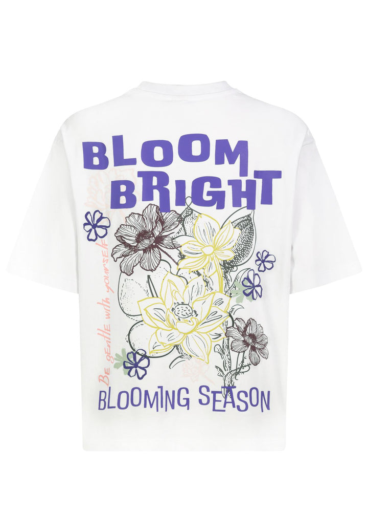 T-Shirt Damen kleiner Brustprint großer Rückenprint