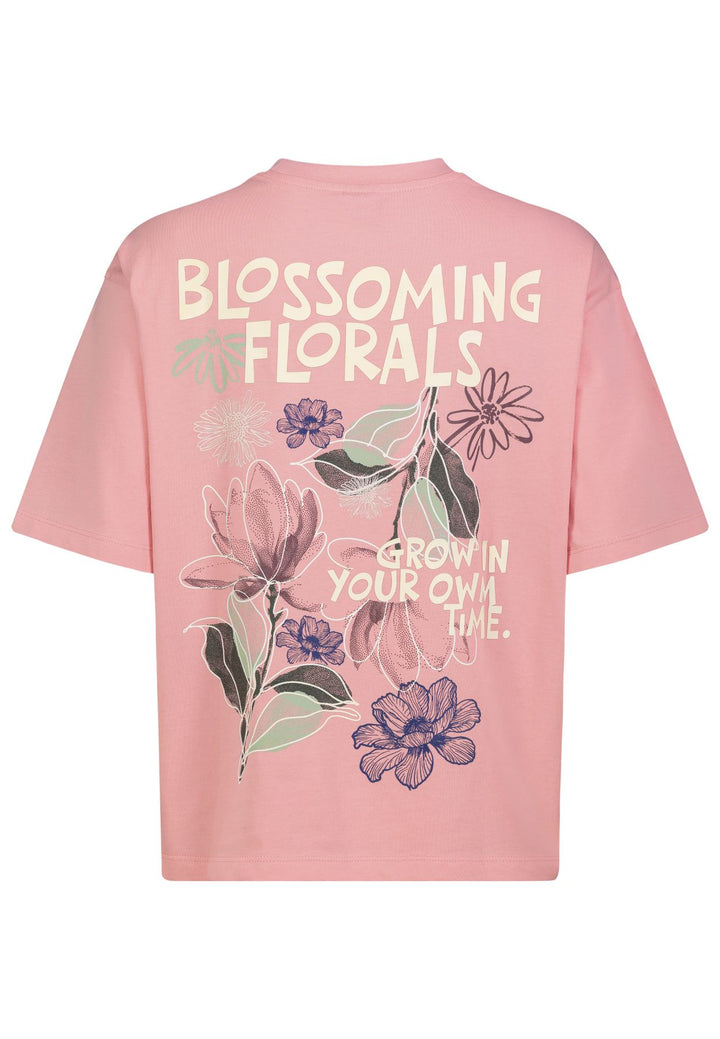 T-Shirt Damen kleiner Brustprint großer Rückenprint