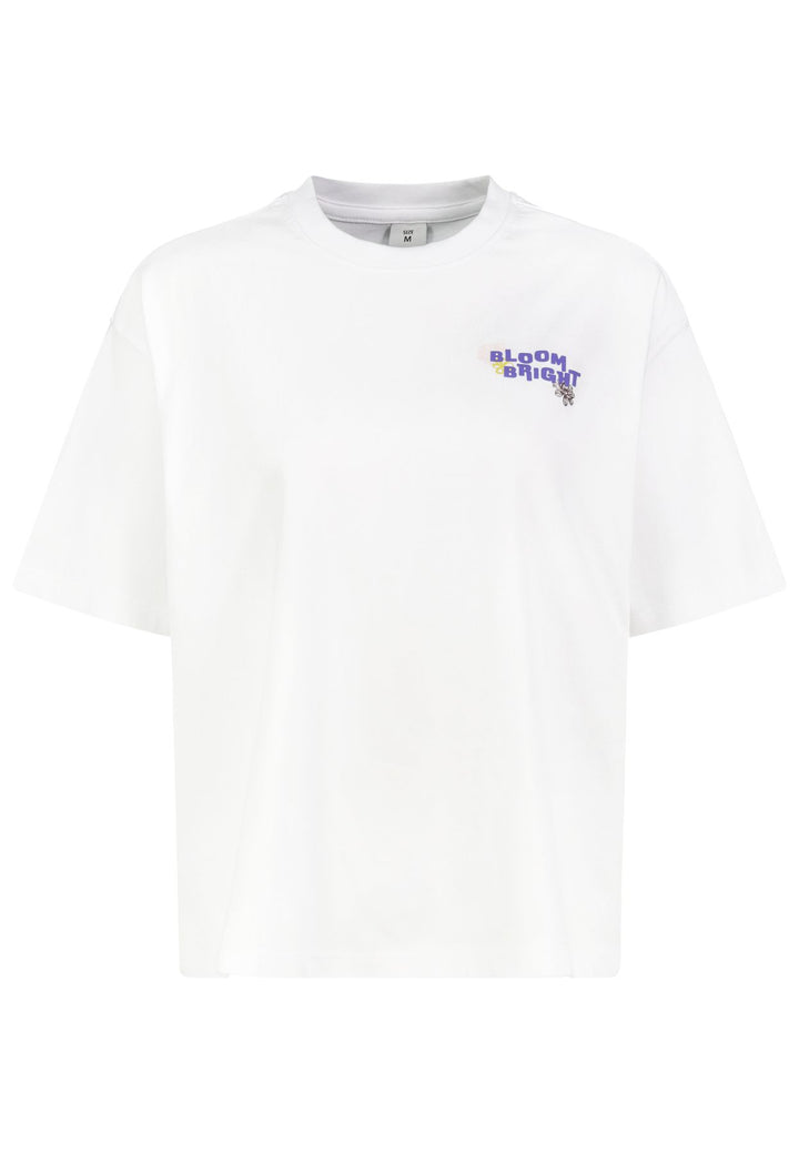 T-Shirt Damen kleiner Brustprint großer Rückenprint