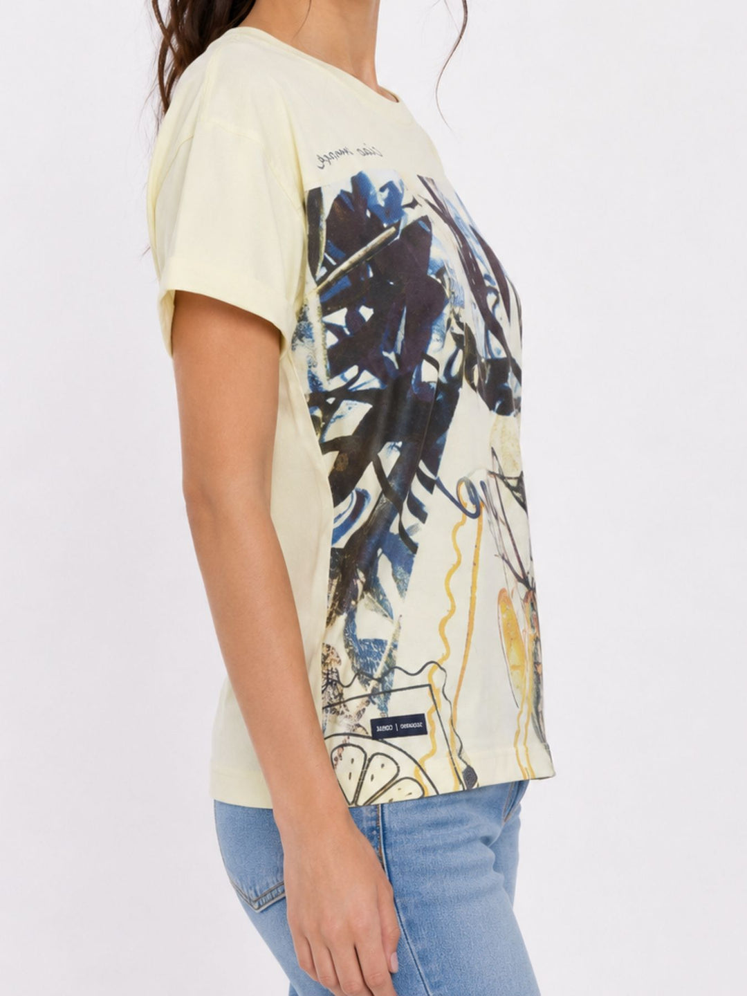 T-Shirt Damen Schlüsselloch Ausschnitt am Rücken