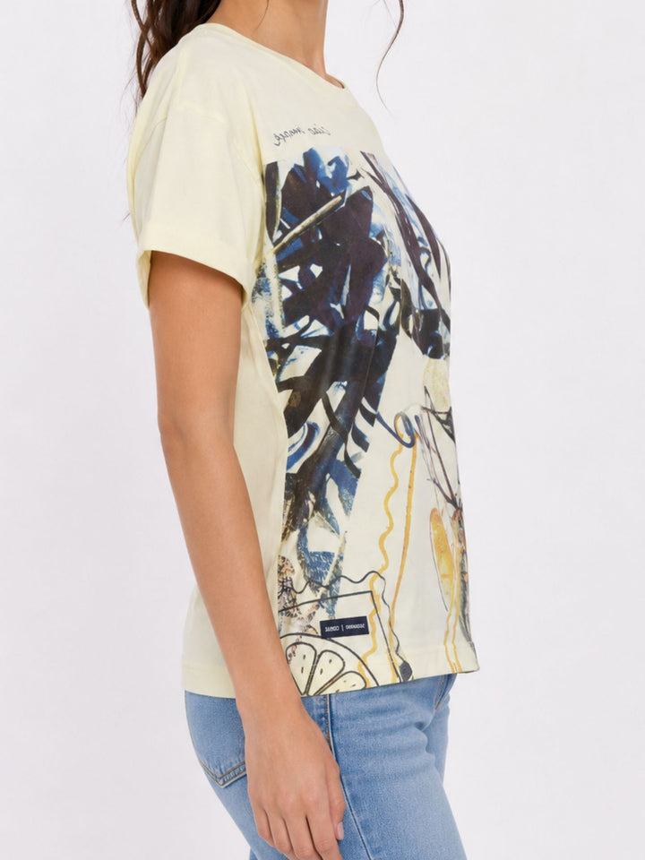 T-Shirt Damen Schlüsselloch Ausschnitt am Rücken