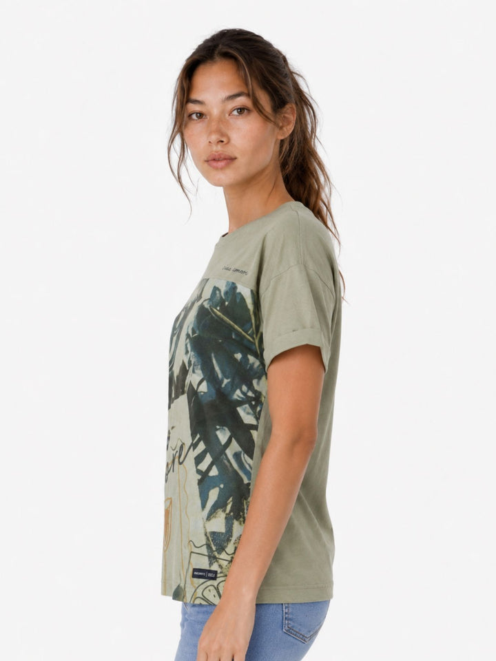 T-Shirt Damen Schlüsselloch Ausschnitt am Rücken