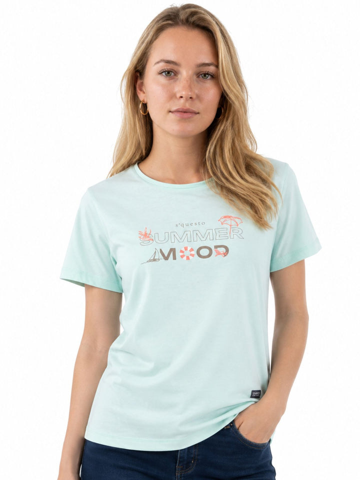 T-Shirt Damen Klassisch "Summer" Print