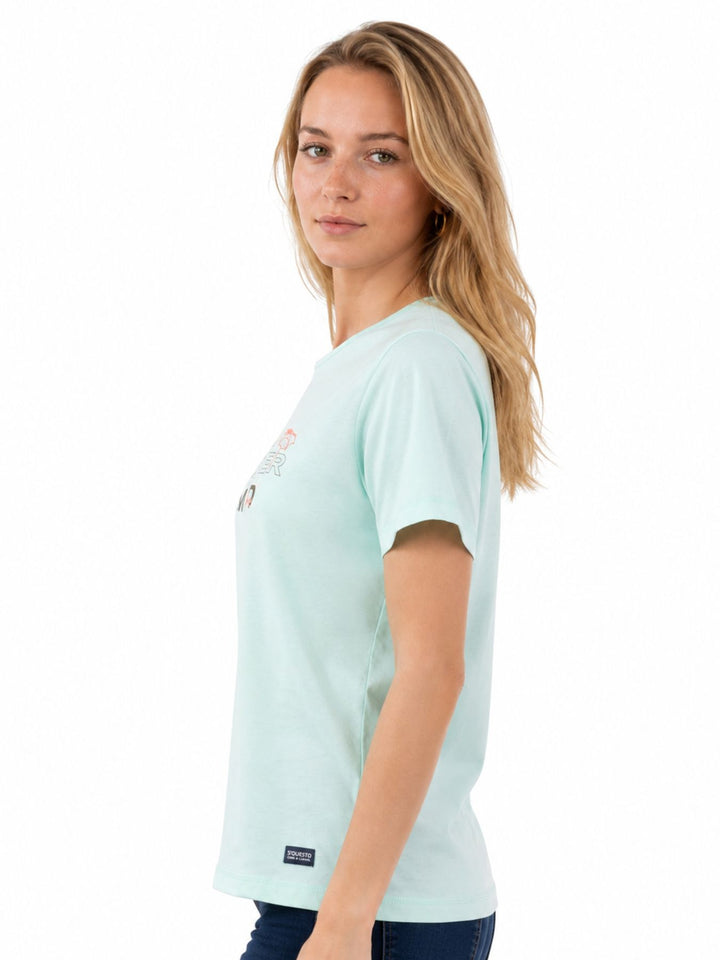 T-Shirt Damen Klassisch "Summer" Print