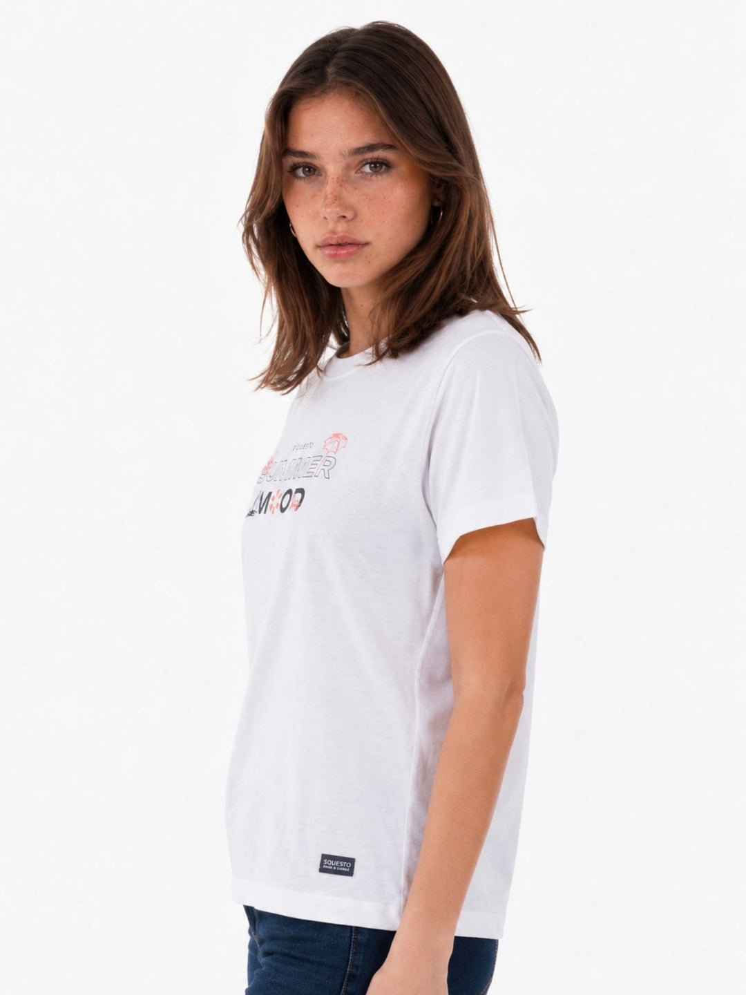 T-Shirt Damen Klassisch "Summer" Print