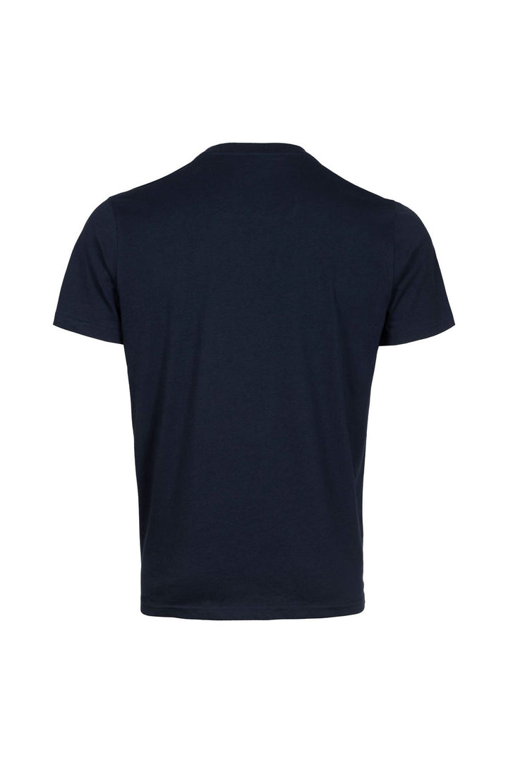 T-Shirt Herren gummierter Frontdruck Farbakzente