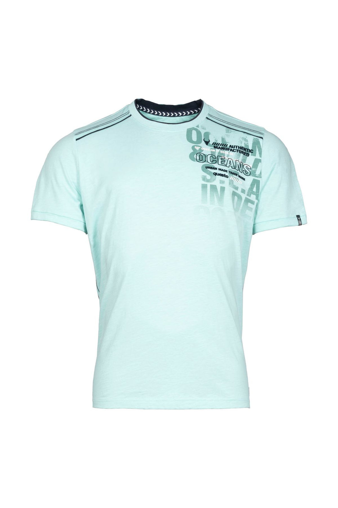 T-Shirt Herren Brustprint Schulterprint