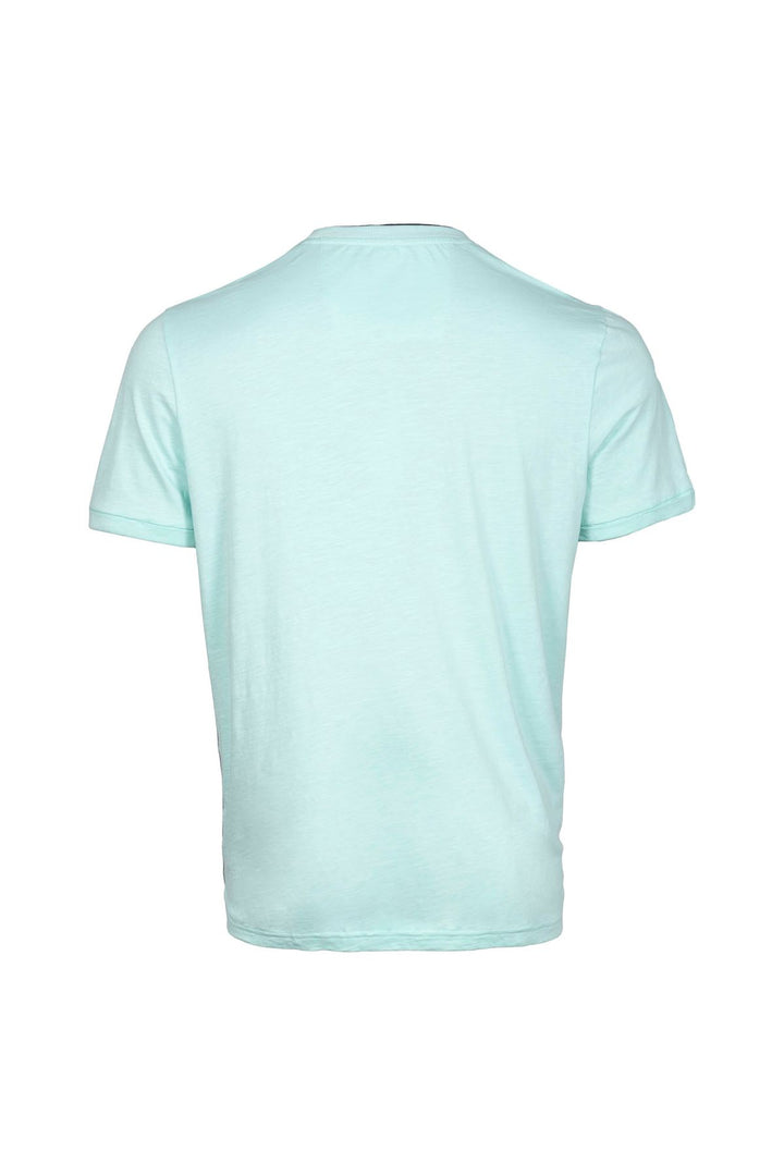 T-Shirt Herren Brustprint Schulterprint