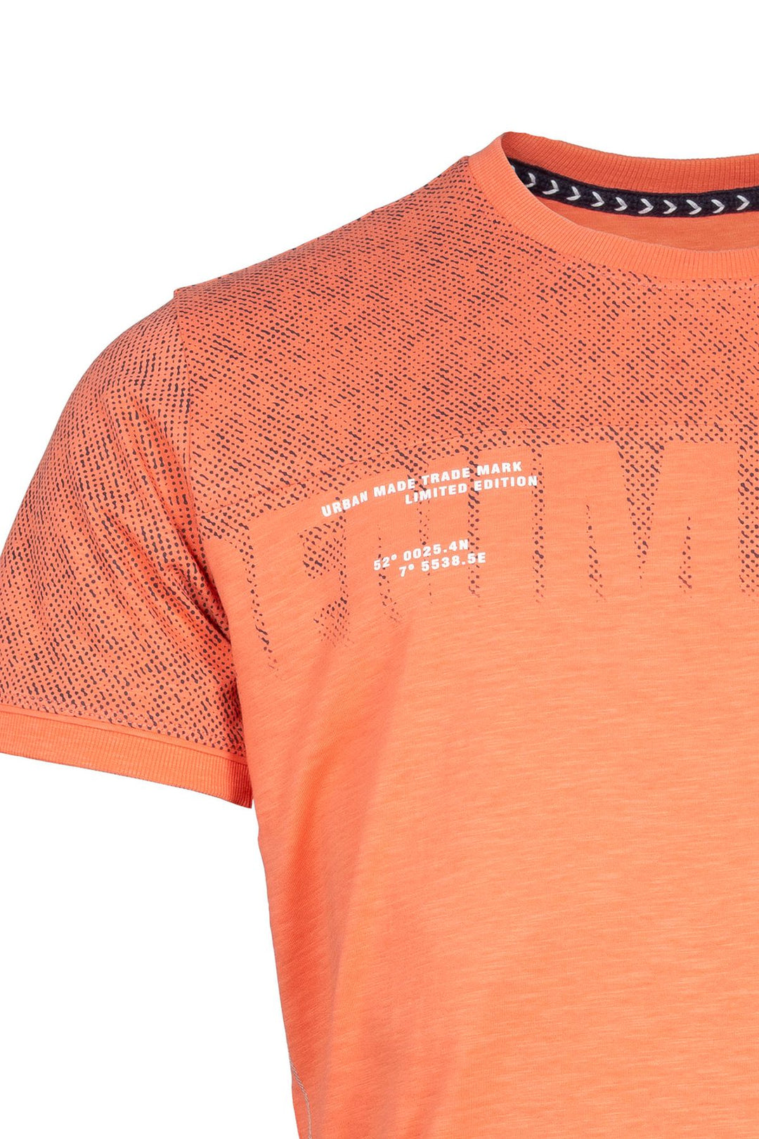 T-Shirt Herren bedruckte Schulter- und Ärmelpartie