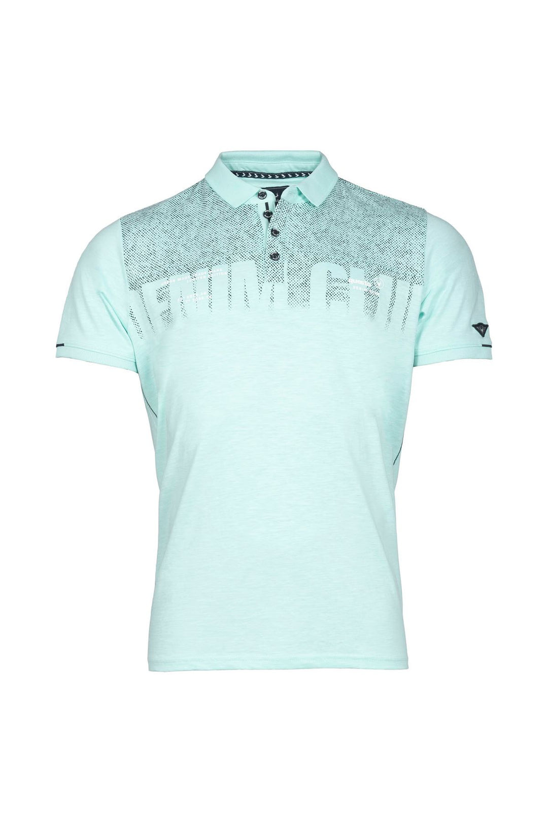 Poloshirt Herren Brustprint Lettering