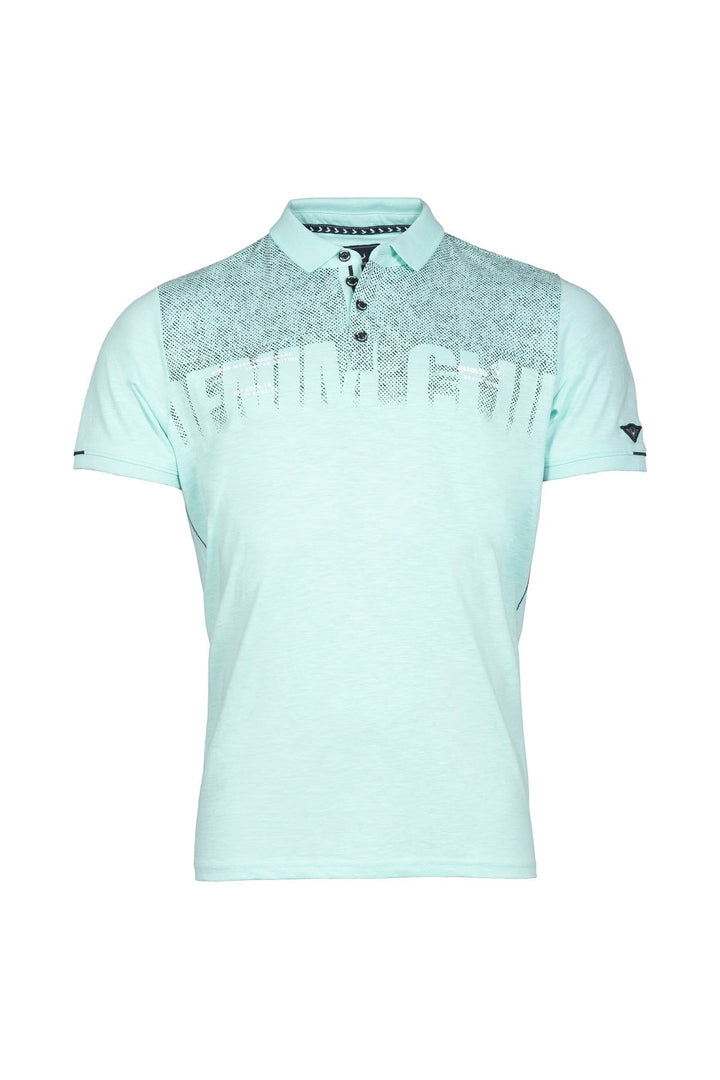 Poloshirt Herren Brustprint Lettering