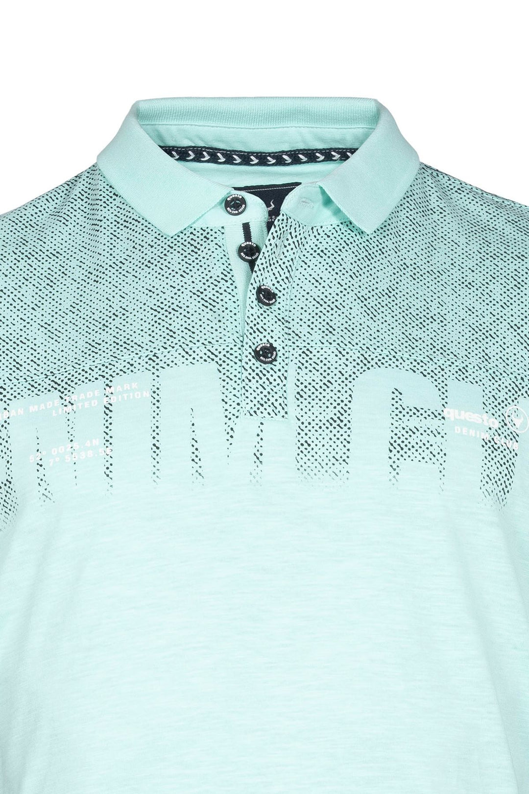 Poloshirt Herren Brustprint Lettering