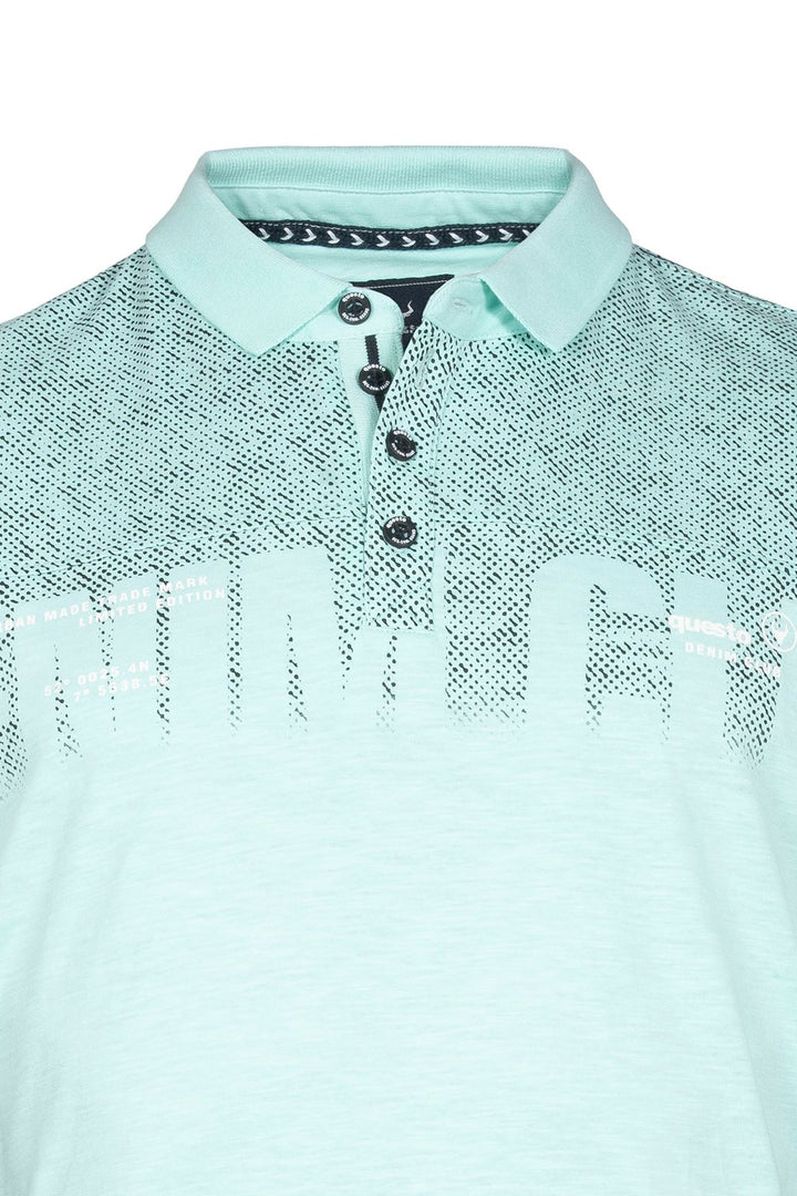 Poloshirt Herren Brustprint Lettering