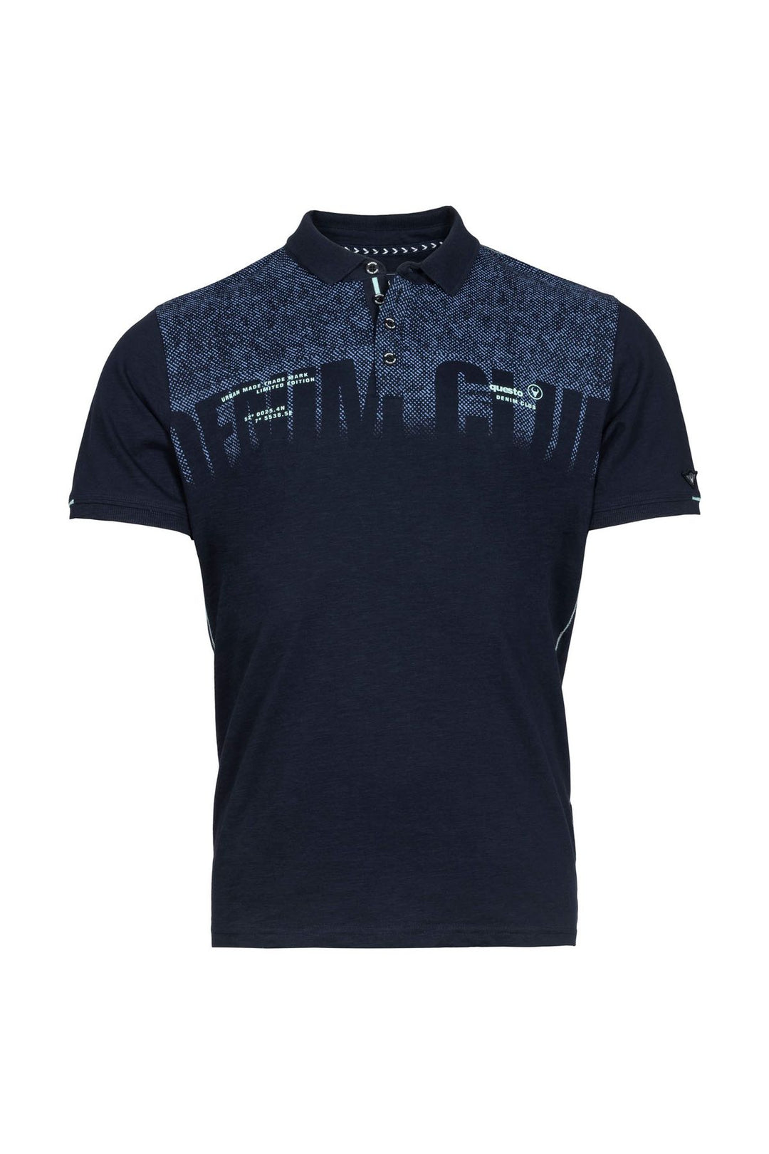 Poloshirt Herren Brustprint Lettering