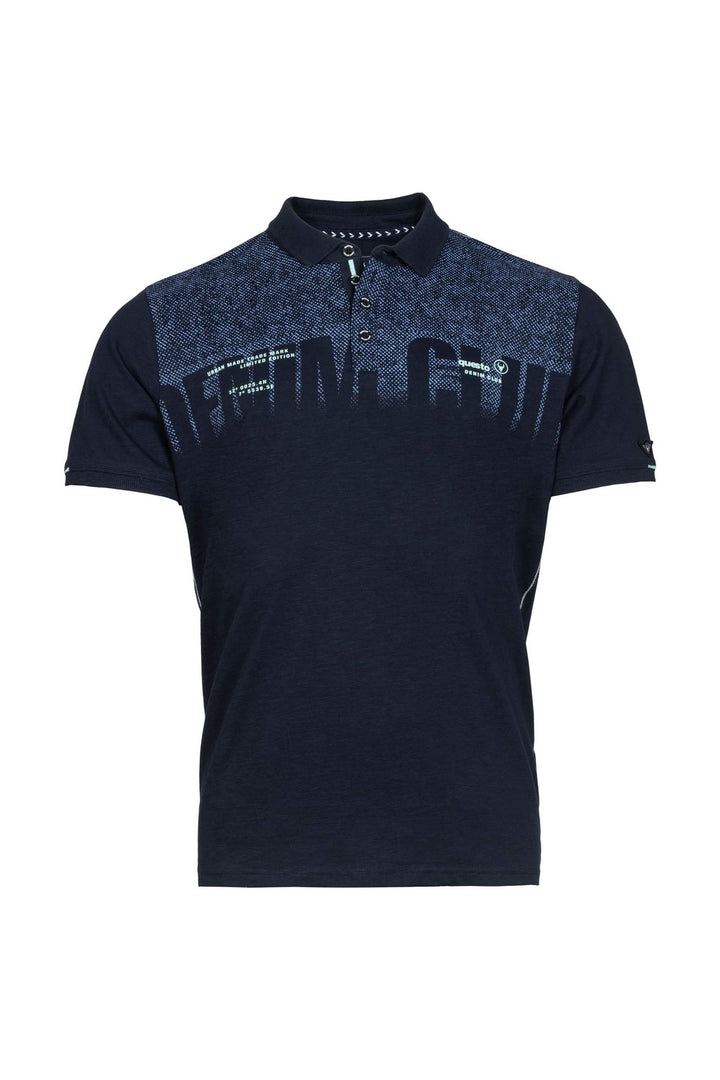 Poloshirt Herren Brustprint Lettering