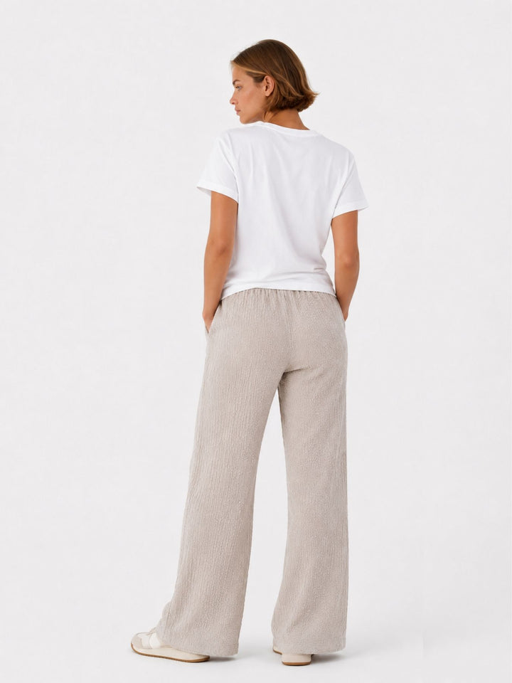 Hose Damen Crinkle Optik Stretch