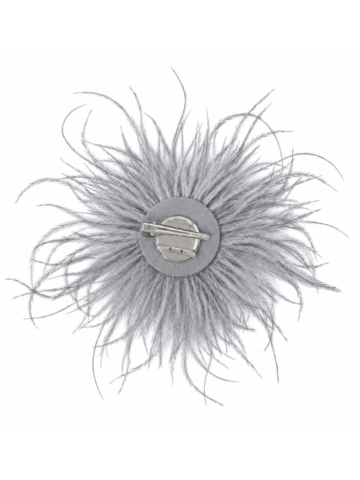 Federblüte Haarclip und Brosche