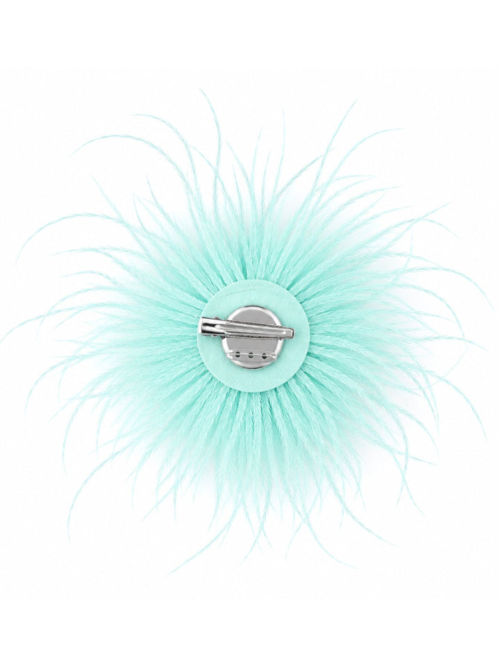 Federblüte Haarclip und Brosche