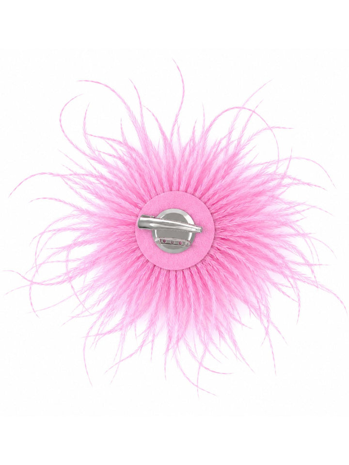 Federblüte Haarclip und Brosche