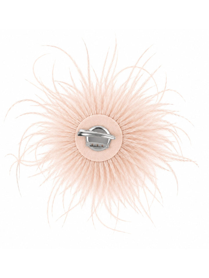 Federblüte Haarclip und Brosche