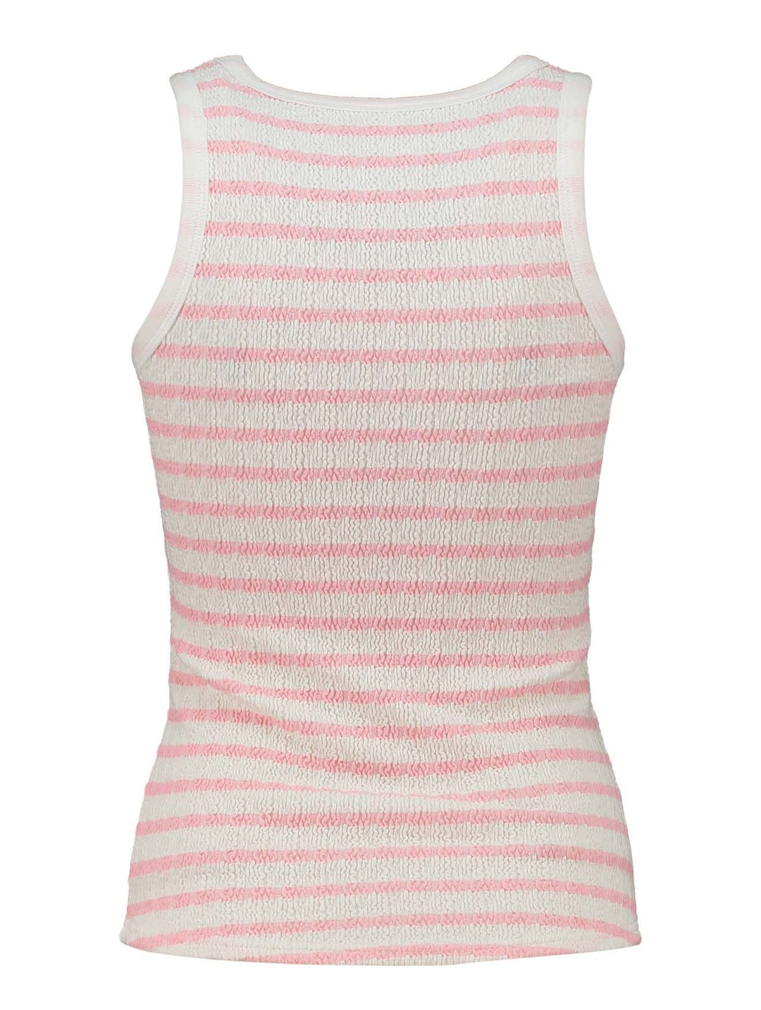 Top Damen Crinkle SL C TP Be44a pink stripe