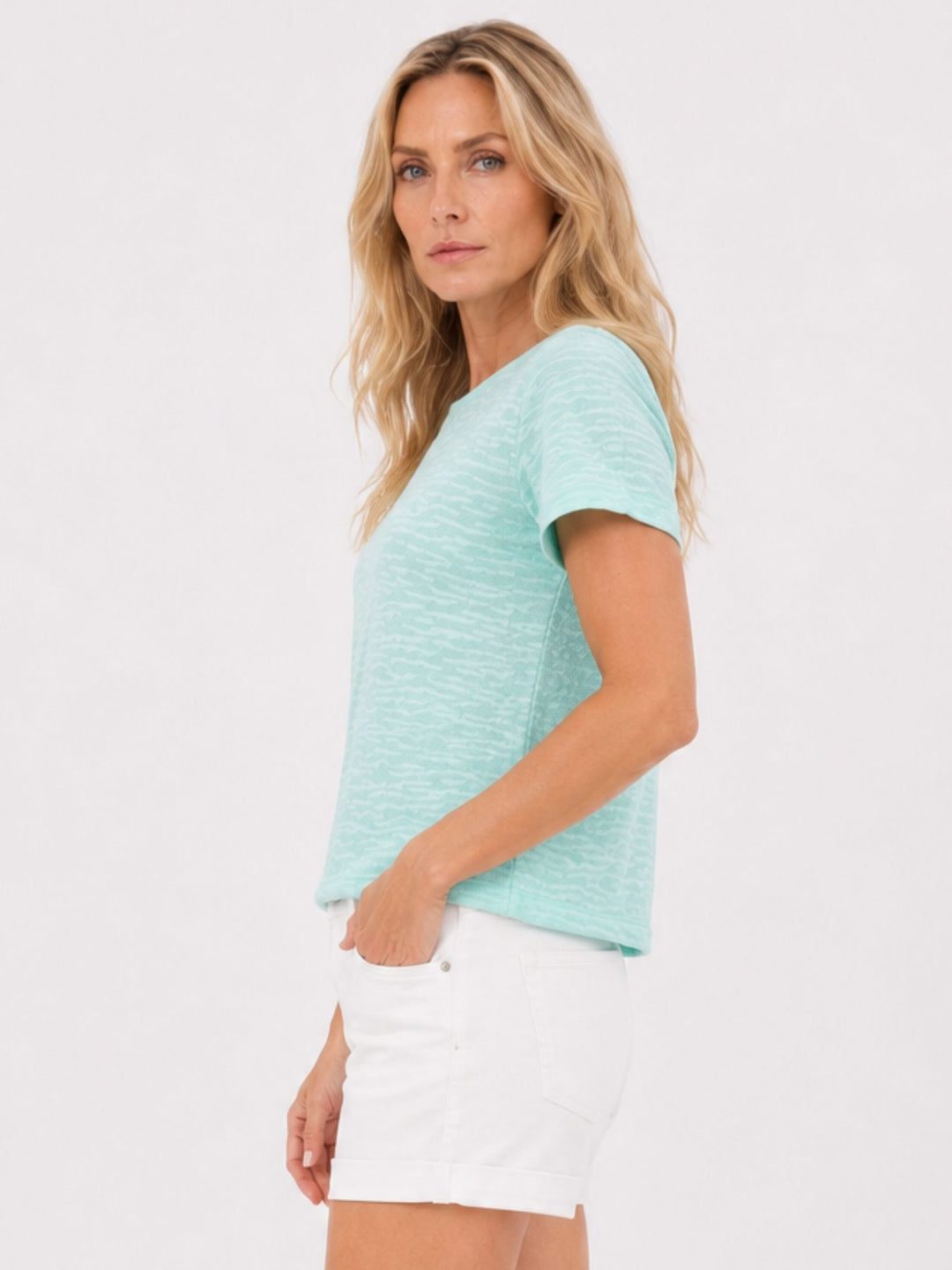 SOQUESTO Damen T-Shirt Boxy-Schnitt