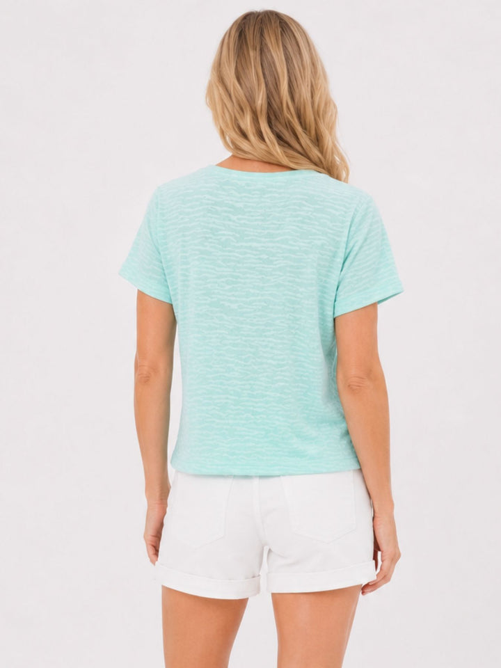 SOQUESTO Damen T-Shirt Boxy-Schnitt