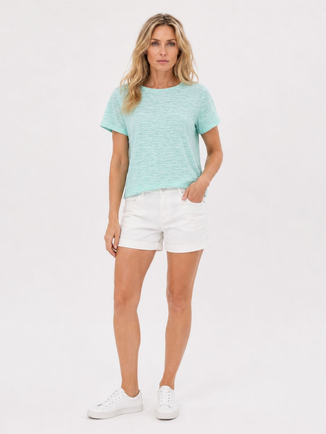 SOQUESTO Damen T-Shirt Boxy-Schnitt