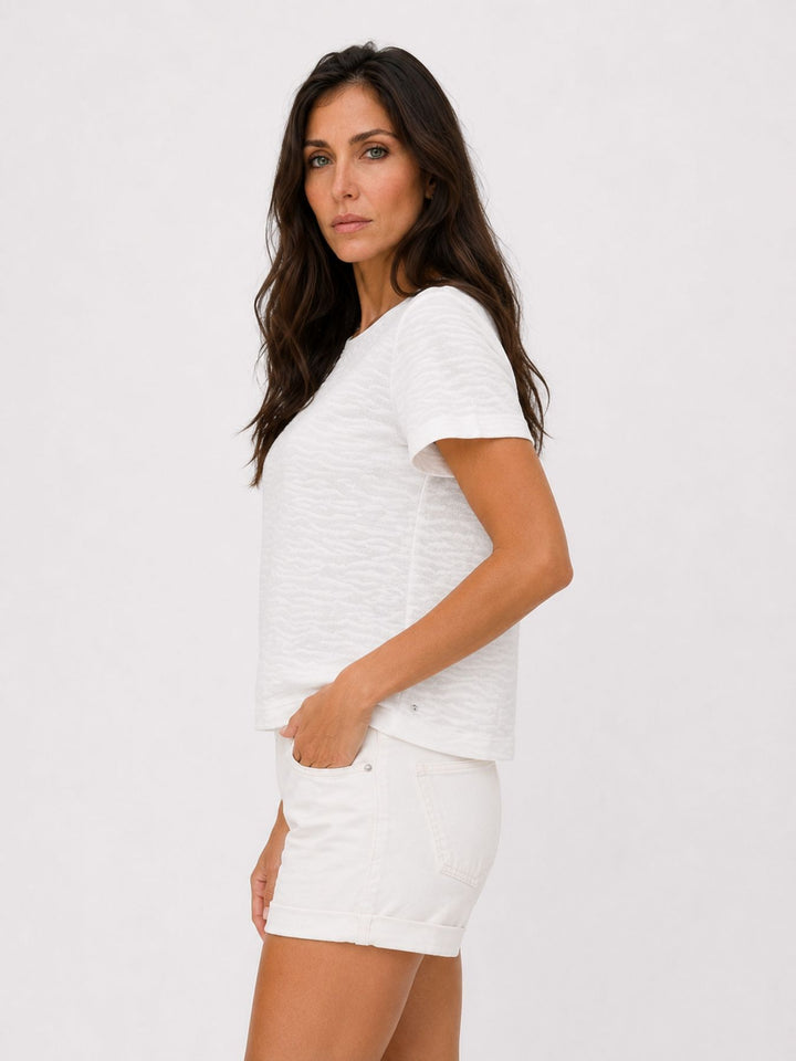 SOQUESTO Damen T-Shirt Boxy-Schnitt