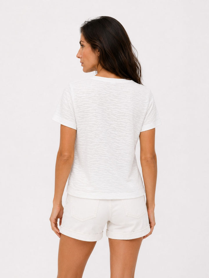 SOQUESTO Damen T-Shirt Boxy-Schnitt