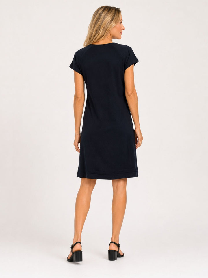 Kleid Damen kurz Blätterprint
