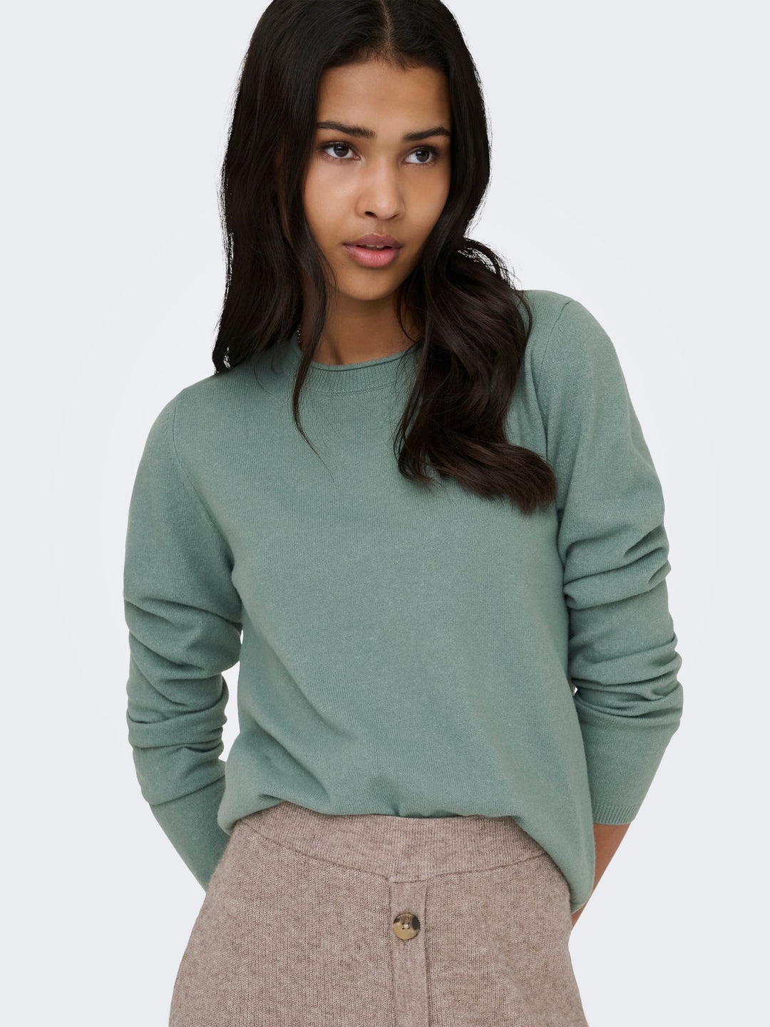 Strickpulli Damen ONLLOYAL LS ONECK KNT NOOS