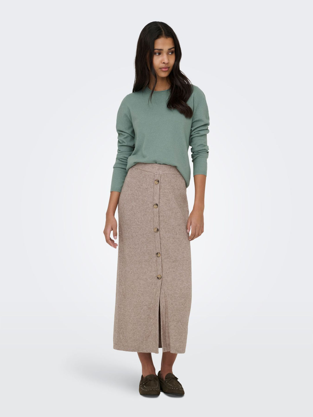 Strickpulli Damen ONLLOYAL LS ONECK KNT NOOS