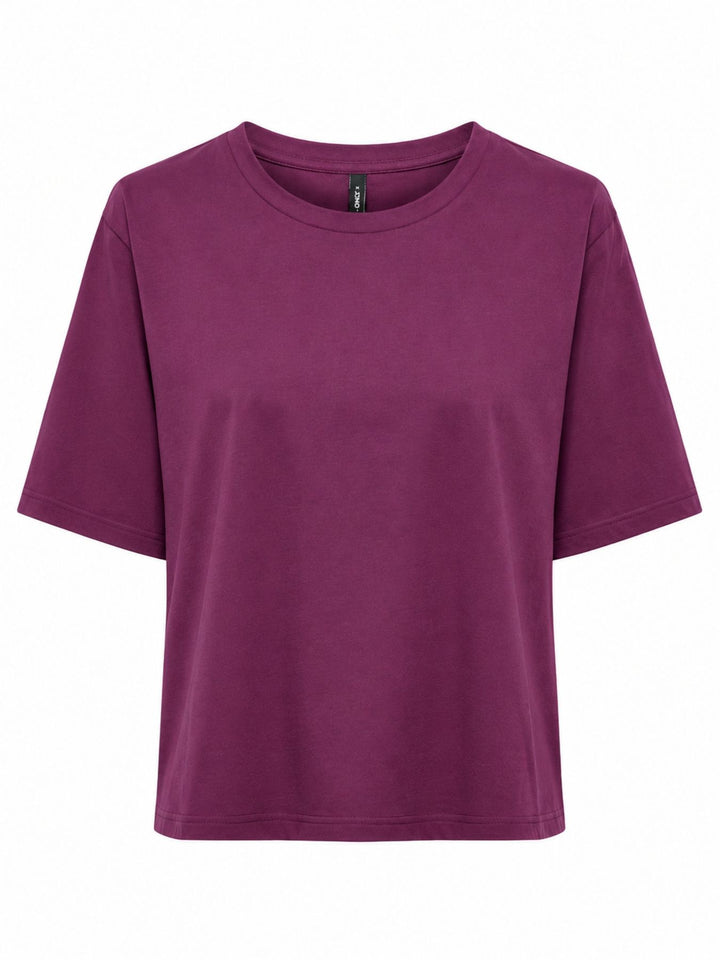 ONLBAMBOO S/S O-NECK TOP CC JRS Fig