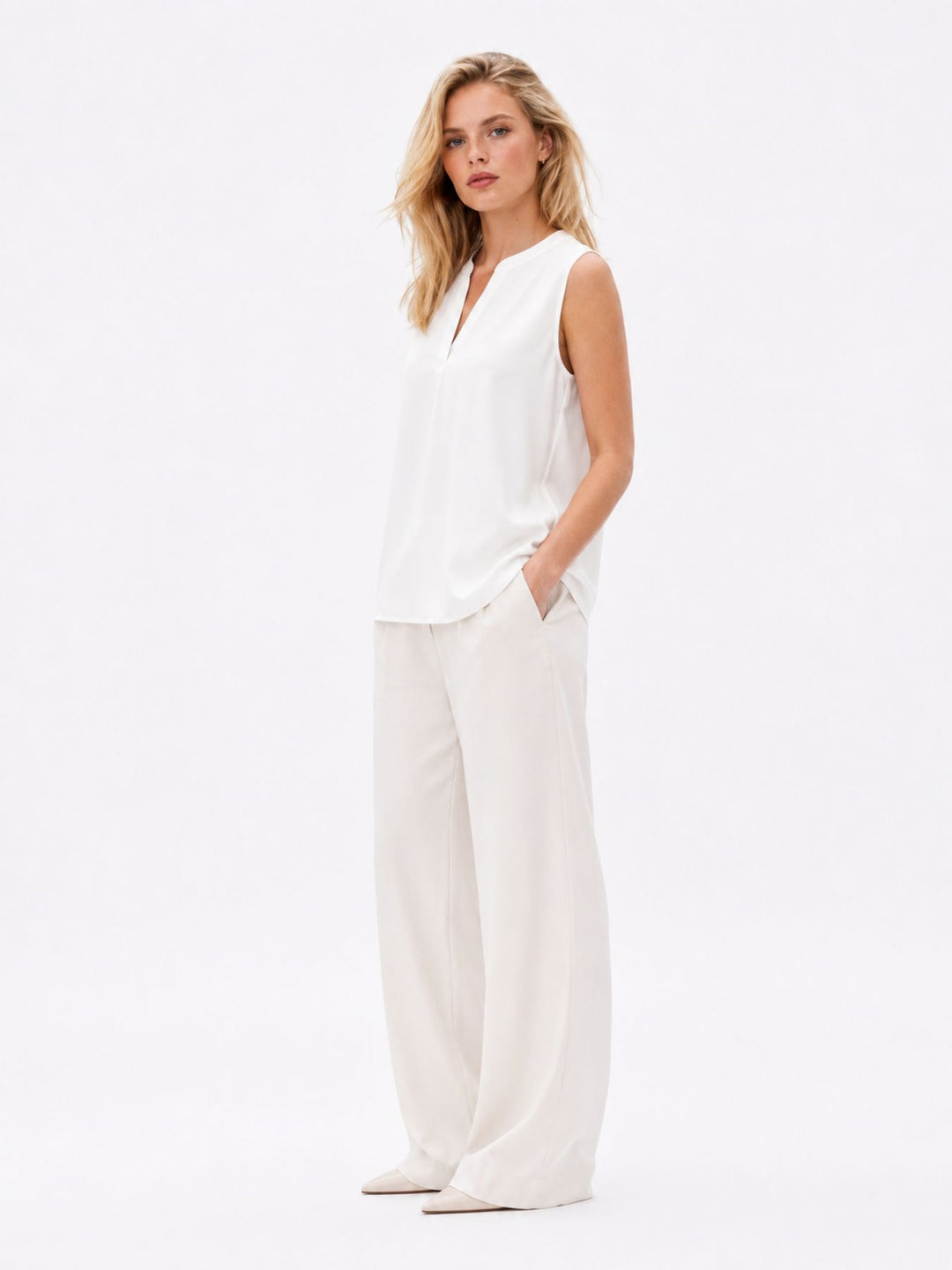 Damen, Bluse kurzarm
