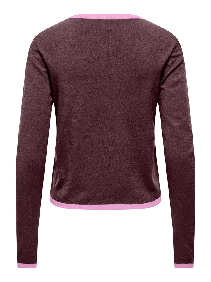 ONLCONTA LS DETAIL O-NECK CC KNT