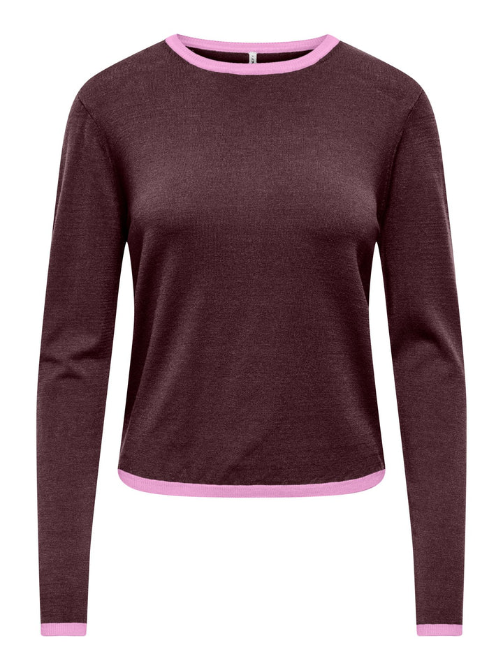 ONLCONTA LS DETAIL O-NECK CC KNT