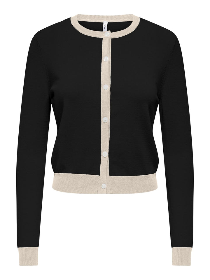 ONLCONTA LS O-NECK CARDIGAN CC KNT Black/Birch