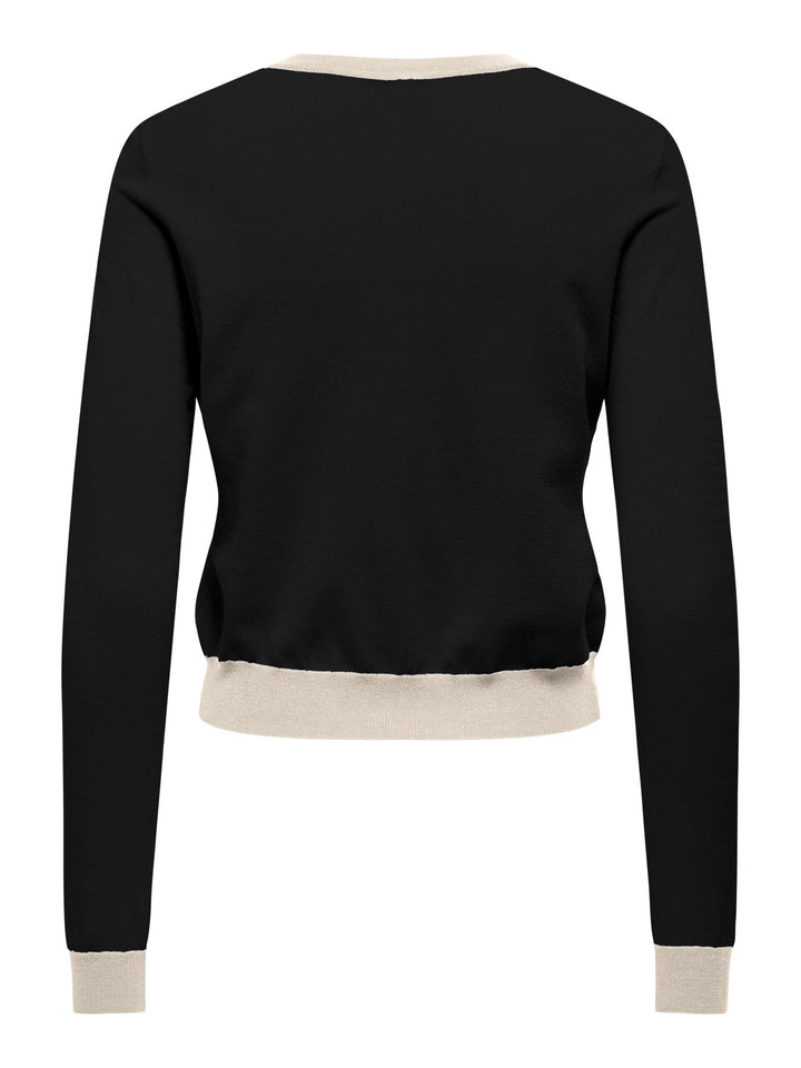 ONLCONTA LS O-NECK CARDIGAN CC KNT Black/Birch