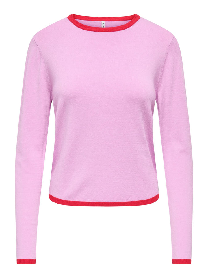 ONLCONTA LS DETAIL O-NECK CC KNT