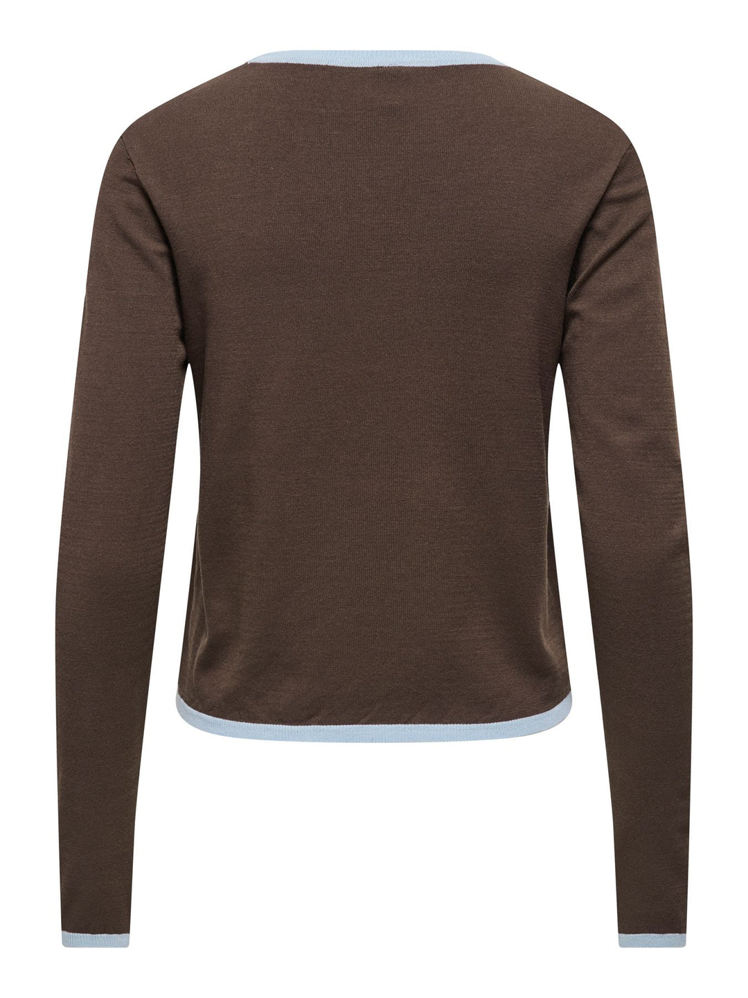 ONLCONTA LS DETAIL O-NECK CC KNT Cashmere Blue/Bracken