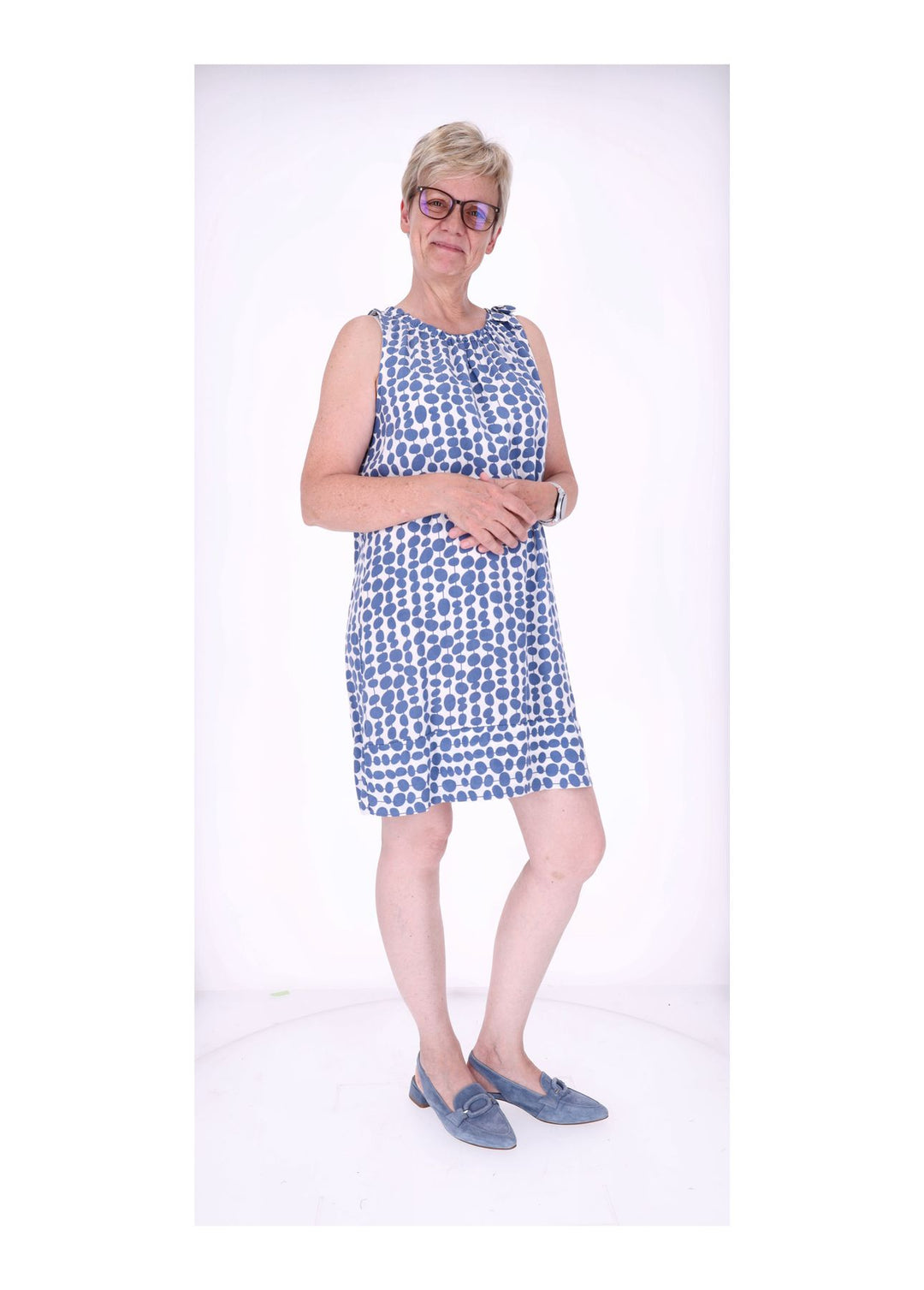 Trägerkleid Damen Punkte