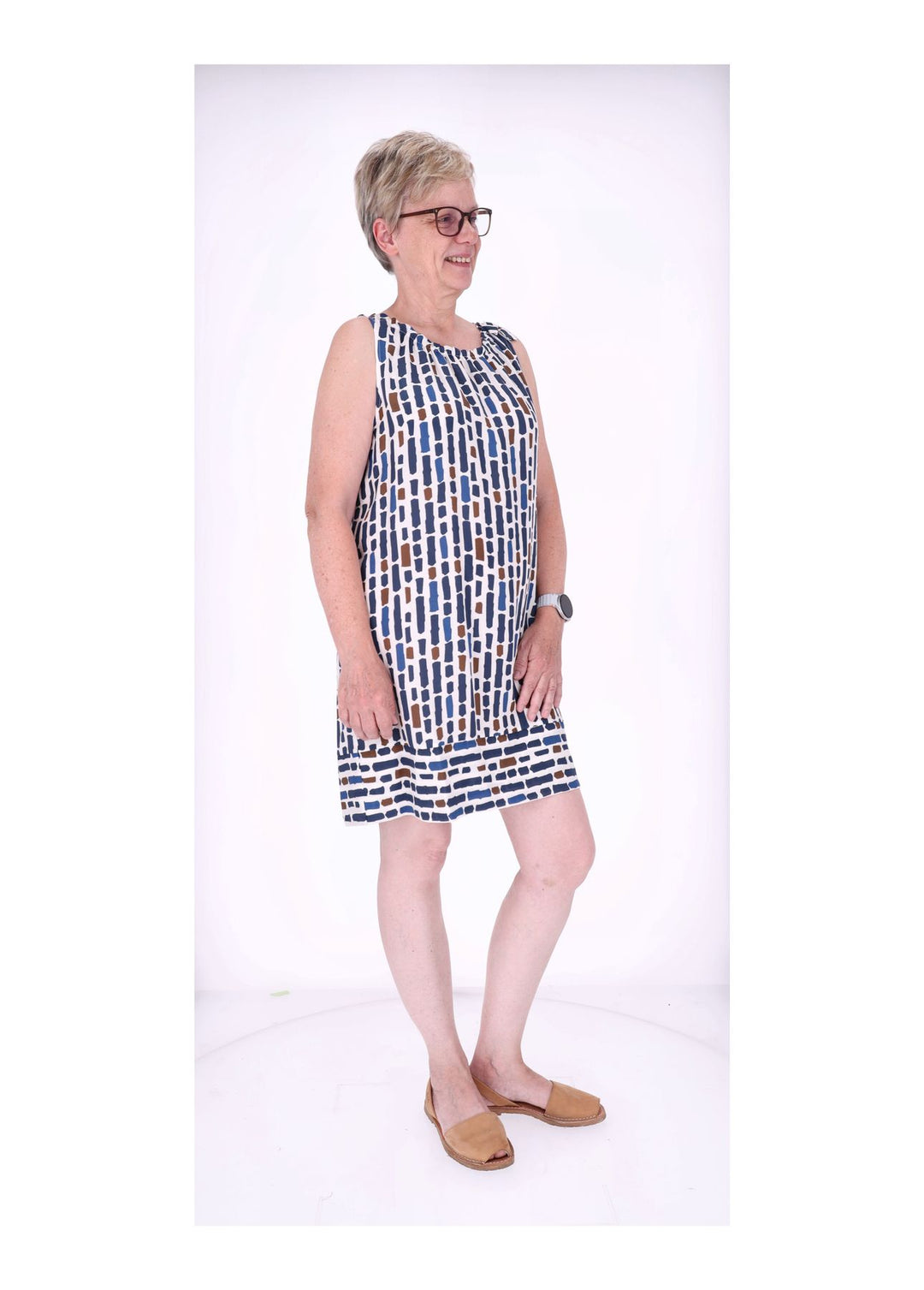 Trägerkleid Damen AOP Grafisch