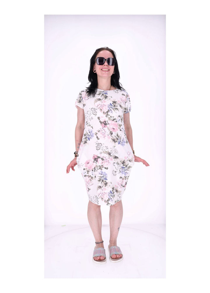 T-Shirt Kleid mit Taschen AOP