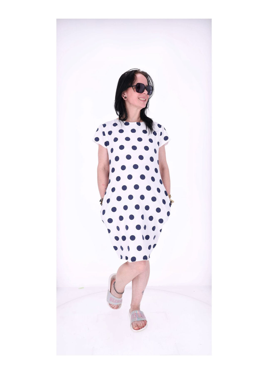 T-Shirt Kleid mit Taschen AOP