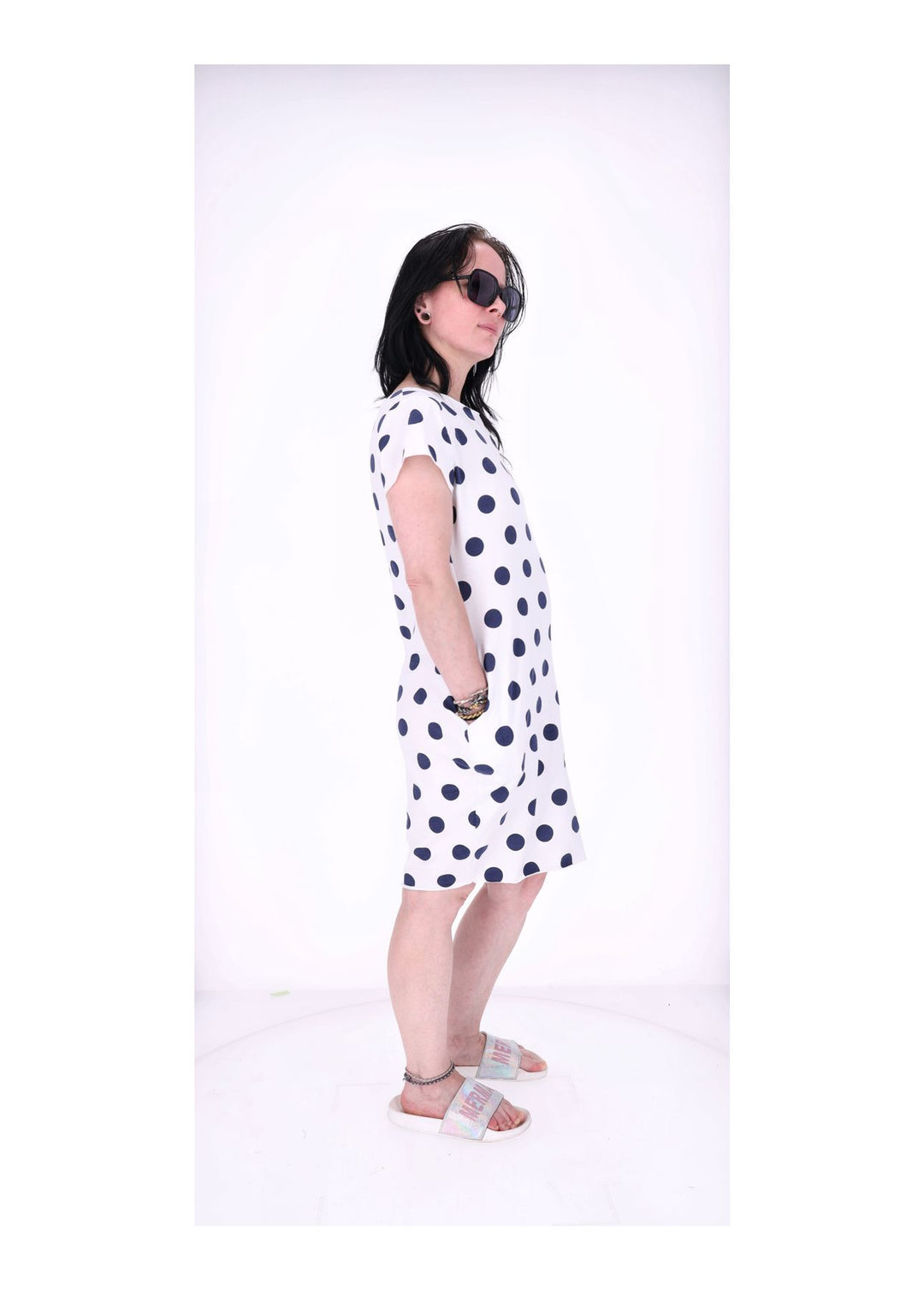 T-Shirt Kleid mit Taschen AOP