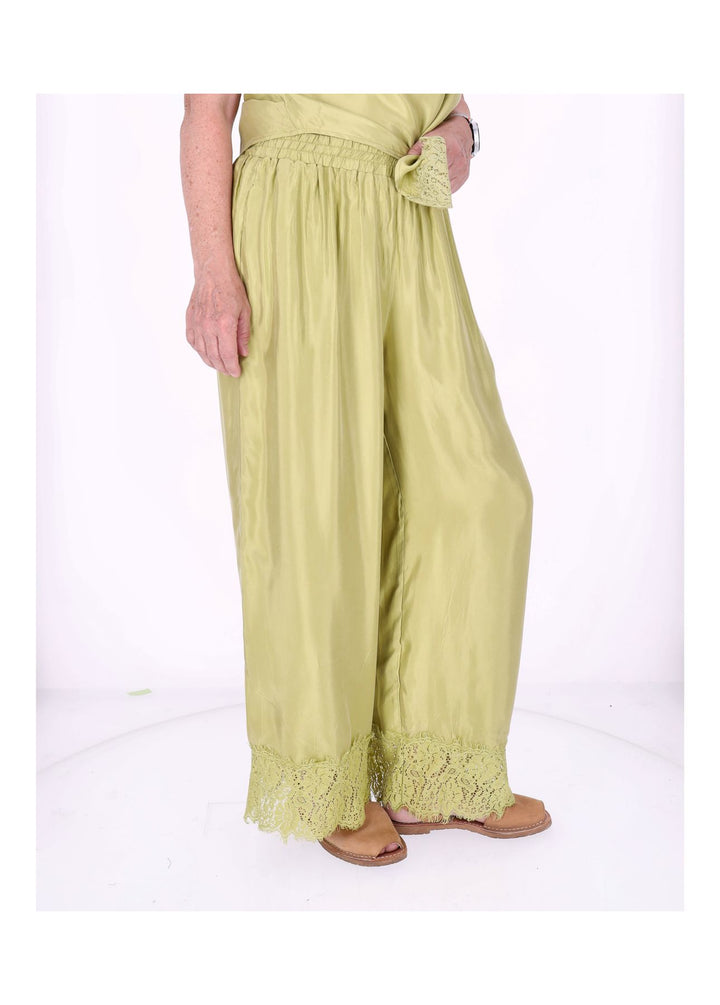 Hose Damen Lingerie Spitze am Saum